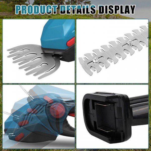 Cordless Hedge Trimmer with Adjustable Blade Angles 