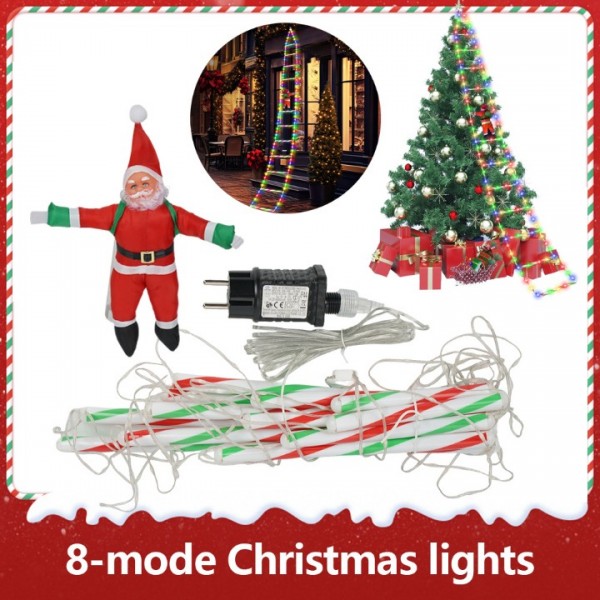 3M Santa Ladder Christmas Lights with 8 Modes and Timer