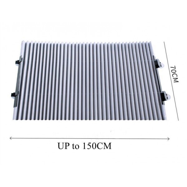 Retractable Car Auto Window Sun Shade Visor Windshield Roller Blind 70*150cm