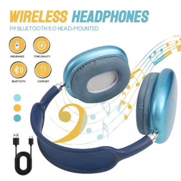  Wireless Bluetooth Headphones with Noise Cancelling Over-Ear Earphones 5.0 UK