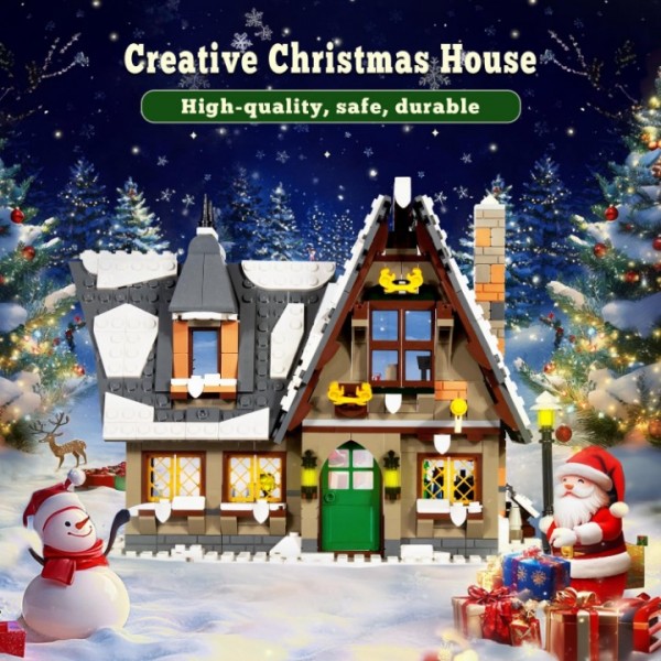 766-Piece Christmas House Building Set