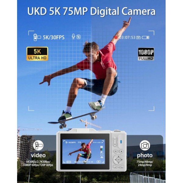 Digital Camera for Photography and Video