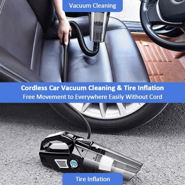 4-in-1 High Power Car Vacuum Cleaner 
