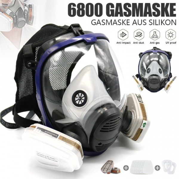 15 In 1 6800 Staubmaske Gasmaske Lackiermaske Atem...