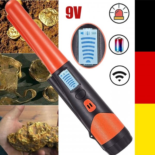 Protable Metal Detector with LED Display Waterproof 3 Modes for Outdoors