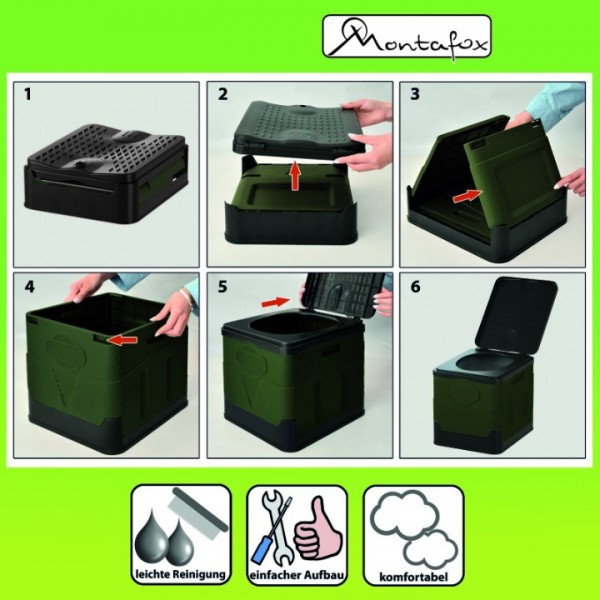 150 kg Campingtoilette Tragbare Toilette WC Mobile Toilette Camping Reise Eimer