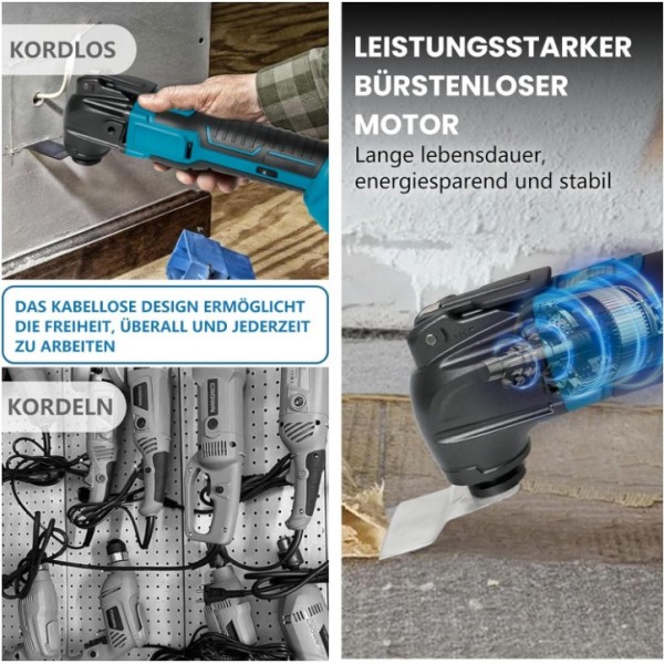 300W Multifunction Electric Tool with 22 Accessories for Wood Metal and Plastic