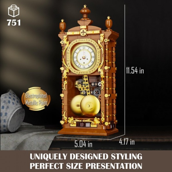 751-Piece Pendulum Clock Building Block Kit