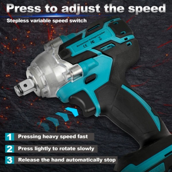 21V Cordless Impact Wrench – 650Nm Powerful Torque Tool