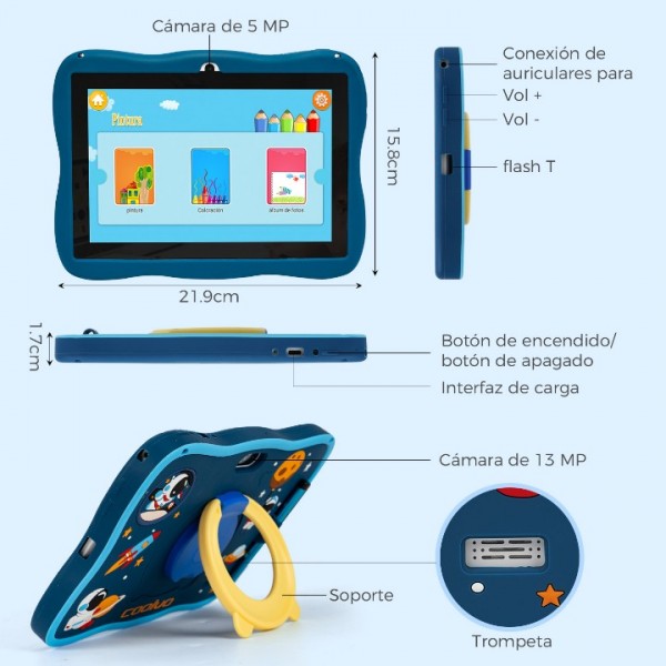 8 inch Tablet for Kids eyes protection