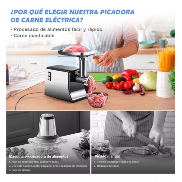 Electric Meat Grinder for Making Sausages 