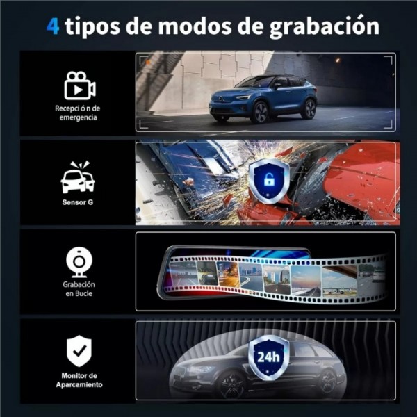 10-inch Dash Camera IPS Full Screen App Control
