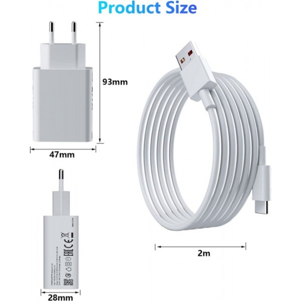 Xiaomi 33W Turbo USB-C Charger with 2m Cable