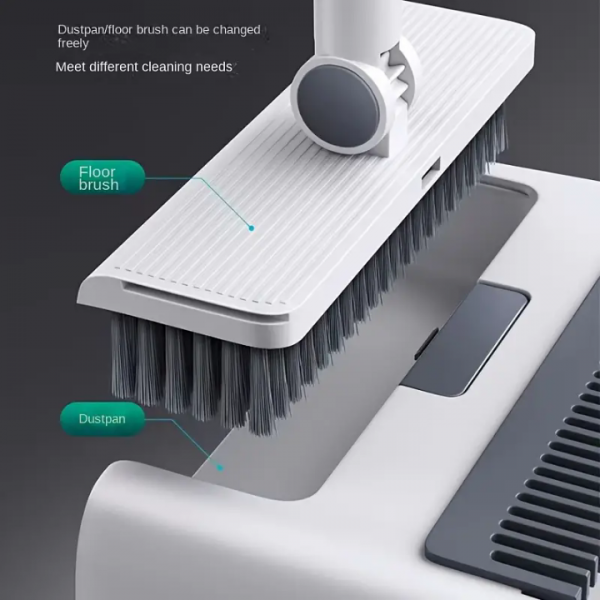 180 Degree Rotating Broom and Dustpan Set for Deep Cleaning