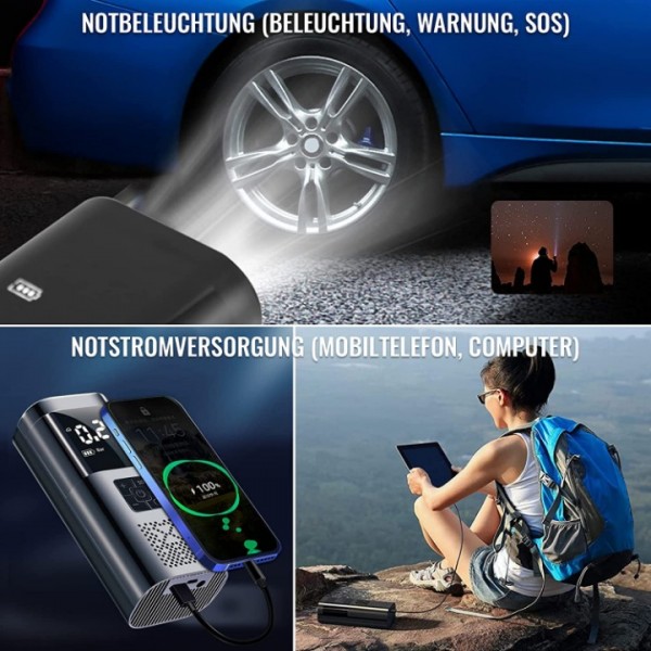 Electric Air Pump with 6000 mAh Battery