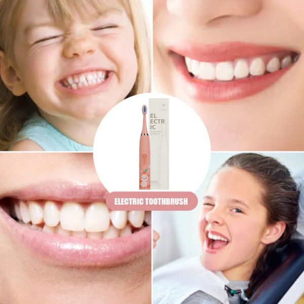 Kids USB Rechargeable Electric Toothbrush IPX6 Waterproof