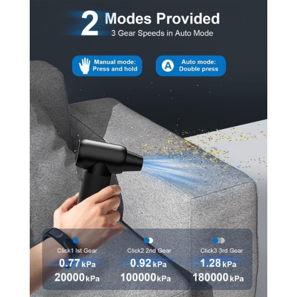High Power Electric Air Duster 6000mAh Rechargeable Blower