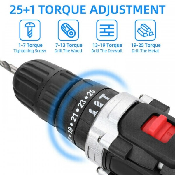 48V Cordless Impact Wrench with 2 Batteries