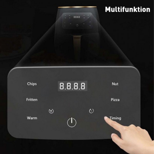 2400W 6L Large Capacity Touch Control Hot Air Fryer