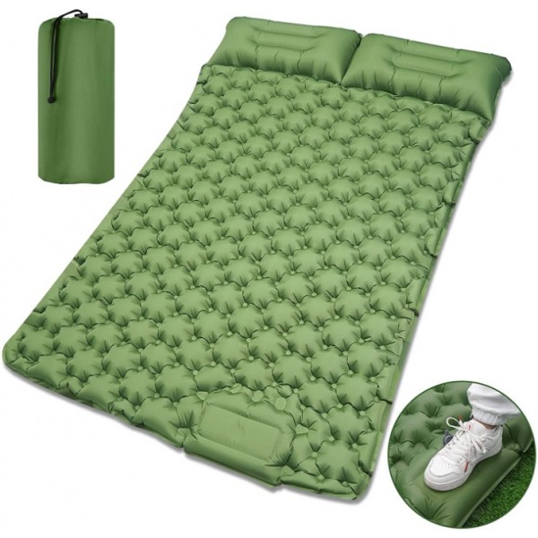 2 Person Isomatte Camping Luftmatratze Selbstaufblasend Groß Outdoor Matratze DE