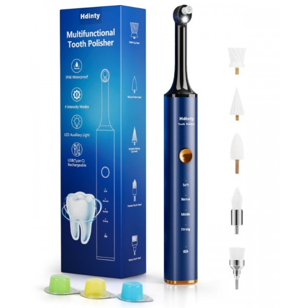 Tooth Polisher Rechargeable Plaque Remover for Teeth Whitening
