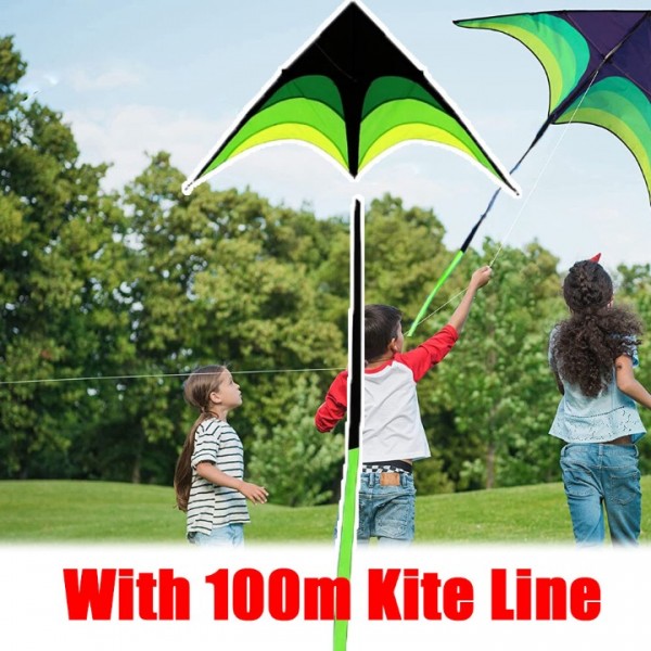 2m Large Delta Long Tail Flying Kite Kids Children Adults Kites Toy Outdoor Fun