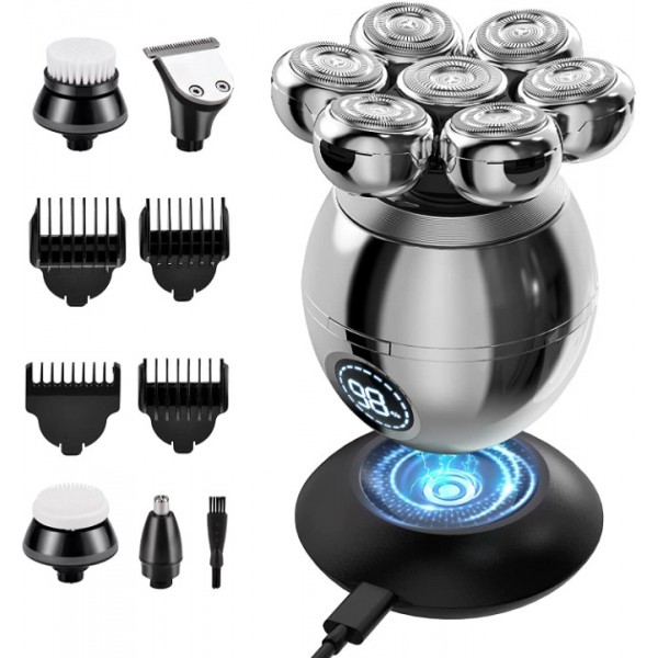 7-head waterproof hair clipper grooming kit