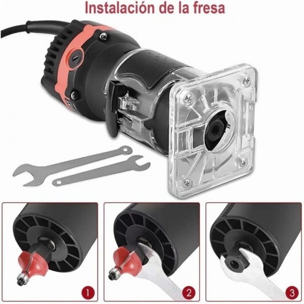30000RPM Compact Router Tool for Wood Edge Trimming