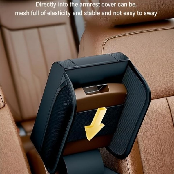 Memory Foam Car Armrest Pad Universal Cushion Support Black