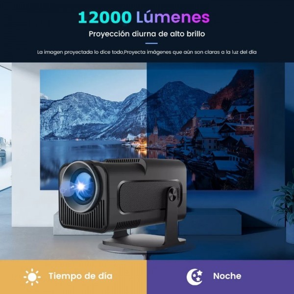 Mini Projector 1080P Full HD 4K UHD with WiFi and Bluetooth