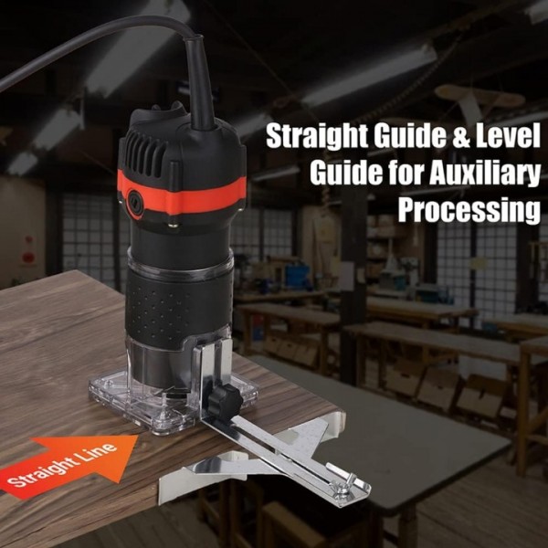 30000RPM Compact Router Tool for Wood Edge Trimming
