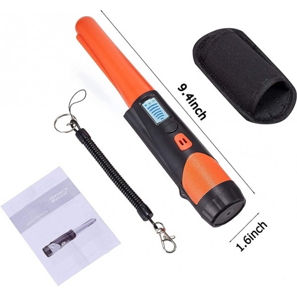 Protable Metal Detector with LED Display Waterproof 3 Modes for Outdoors