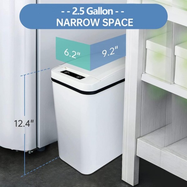 12 Liter Automatik Sensor Mülleimer Abfalleimer Papierkorb Küche Badezimmer
