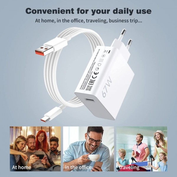 Xiaomi 67W Schnell Ladegerät Netzteil 6A USB-C Kabel Xiaomi 13/13 Lite/12S Ultra