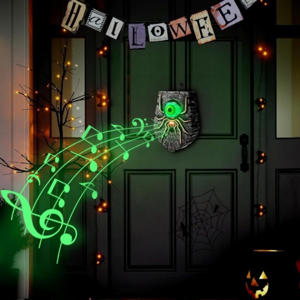 Halloween Zombie Eye Doorbell Decoration for Spooky Home Parties