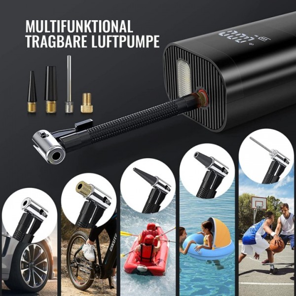 Electric Air Pump with 6000 mAh Battery