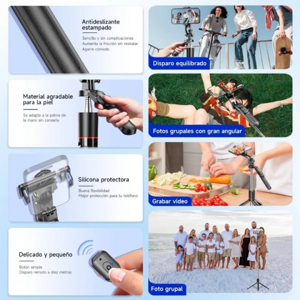Extendable Selfie Stick Phone with Magnetic Remote