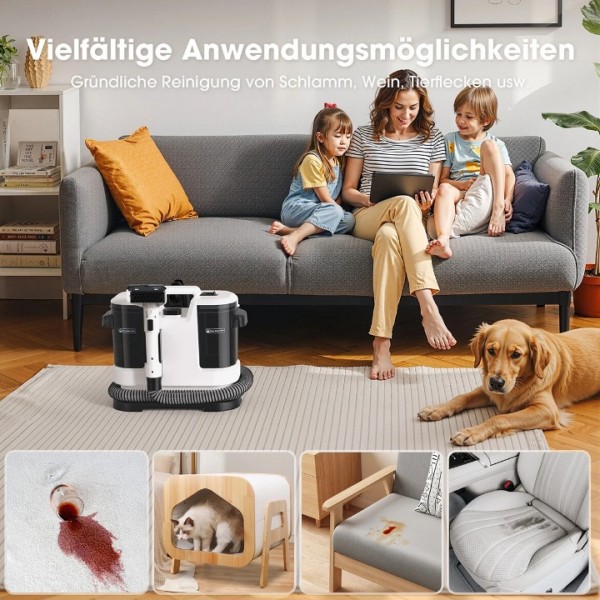 450W Wet Dry Vacuum Cleaner with Dual Water Tanks
