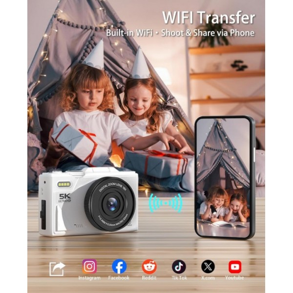 Digital Camera for Photography and Video