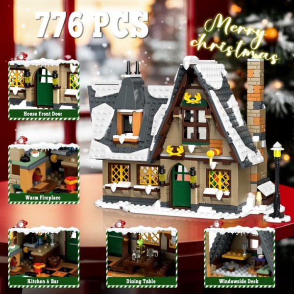 766-Piece Christmas House Building Set