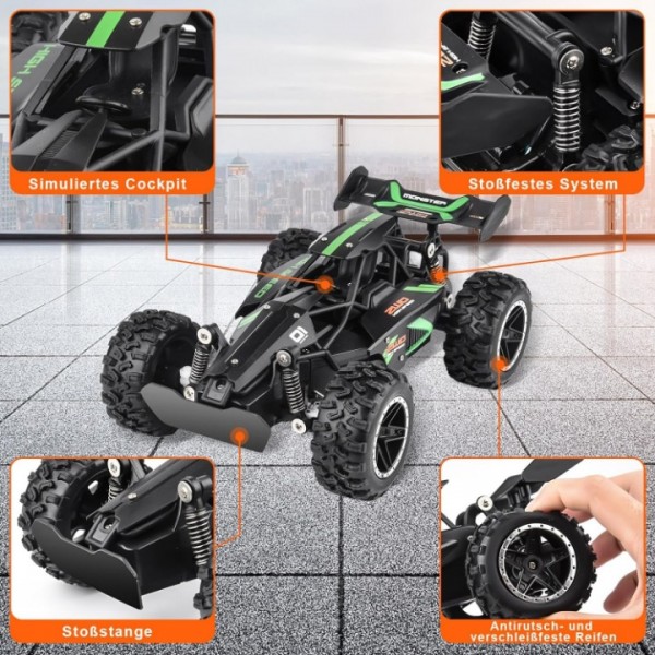 1:18 RC Car Off-Road Remote Control Toy with 20km/h Speed