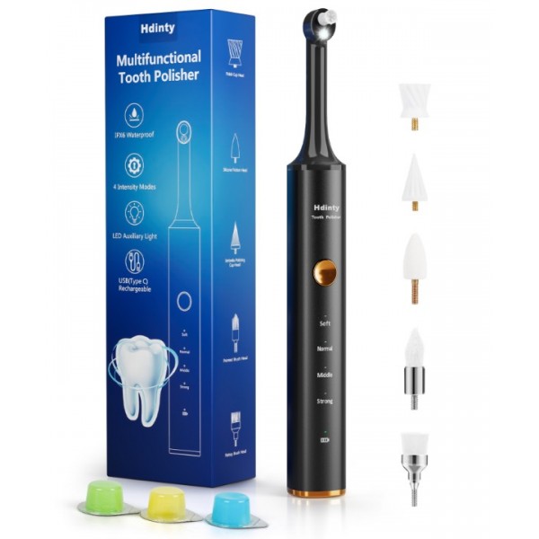 Tooth Polisher Rechargeable Plaque Remover for Tee...