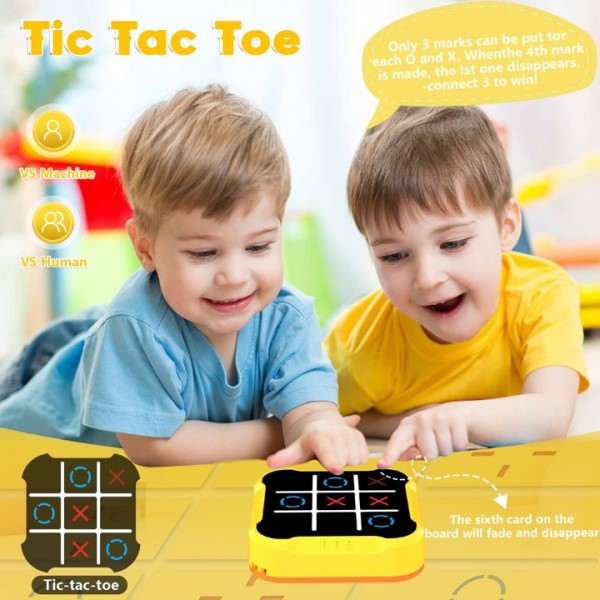 4-in-1 Tic Tac Toe Handheld Game Console with Memory Mode