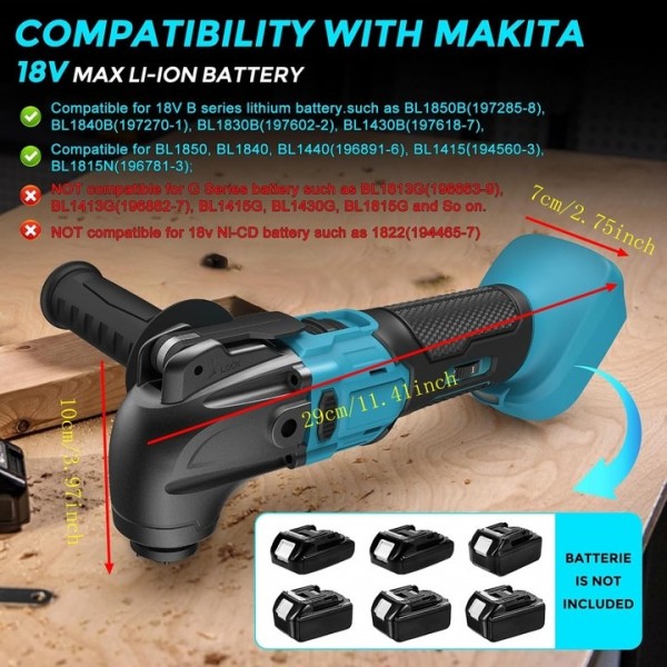 300W Multifunction Electric Tool with 22 Accessories for Wood Metal and Plastic