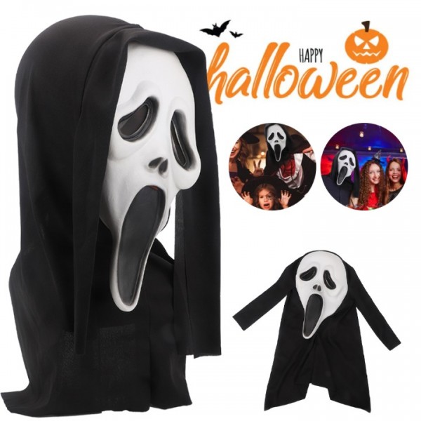 Realistic Latex Skull Mask for Halloween Horror Party Costume