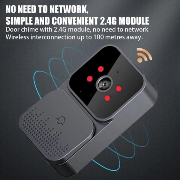 Wireless Video Doorbell with 4.3" IPS Screen & Night Vision