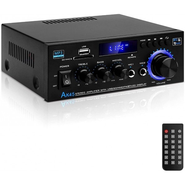 Bluetooth 2.0 Audio Amplifier with Karaoke FM