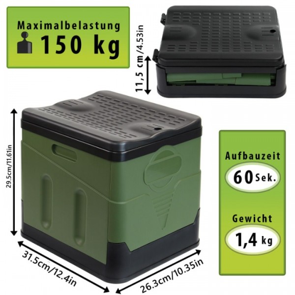 150 kg Campingtoilette Tragbare Toilette WC Mobile Toilette Camping Reise Eimer