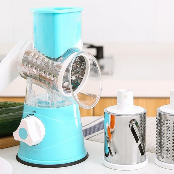 3-In-1 Rotary Food Slicer Chopper Cheese Grater Fr...