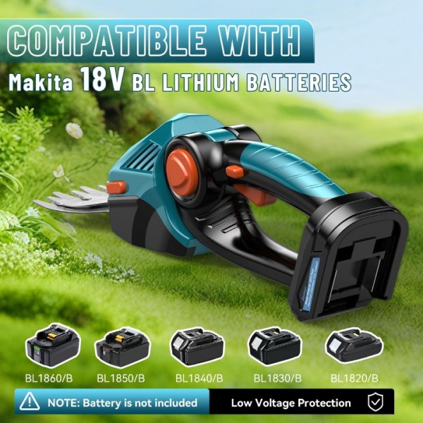 Cordless Hedge Trimmer with Adjustable Blade Angles 